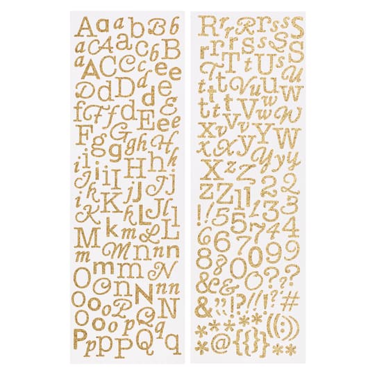 Glitter Alphabet Stickers by Recollections